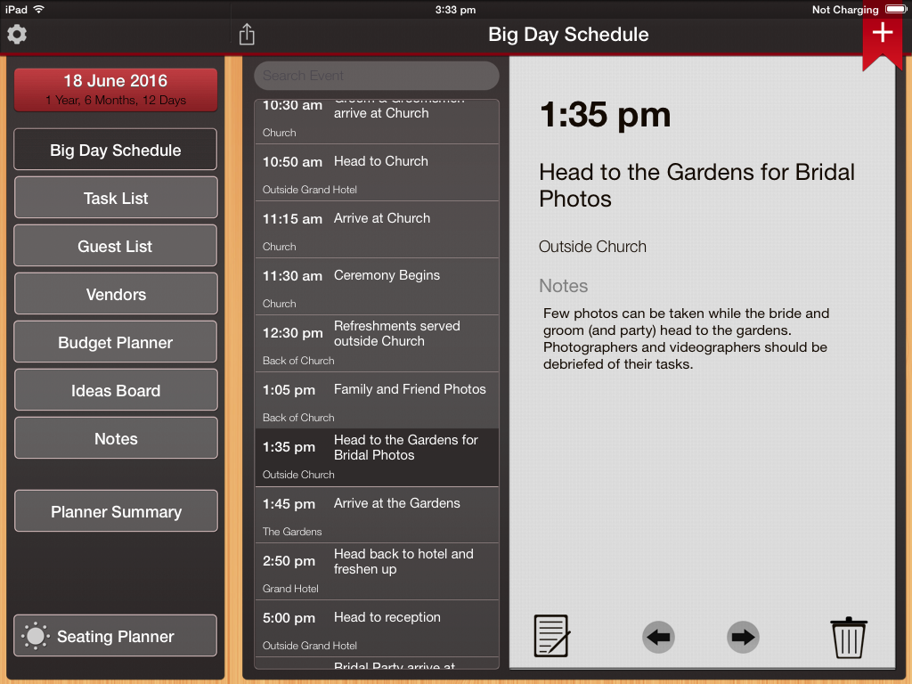 Day Schedule